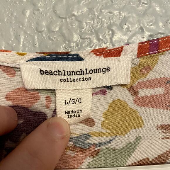 Beach Lunch Lounge Womens Large Dress Wrap Summer Tie Long Abstract Boho - Picture 10 of 13